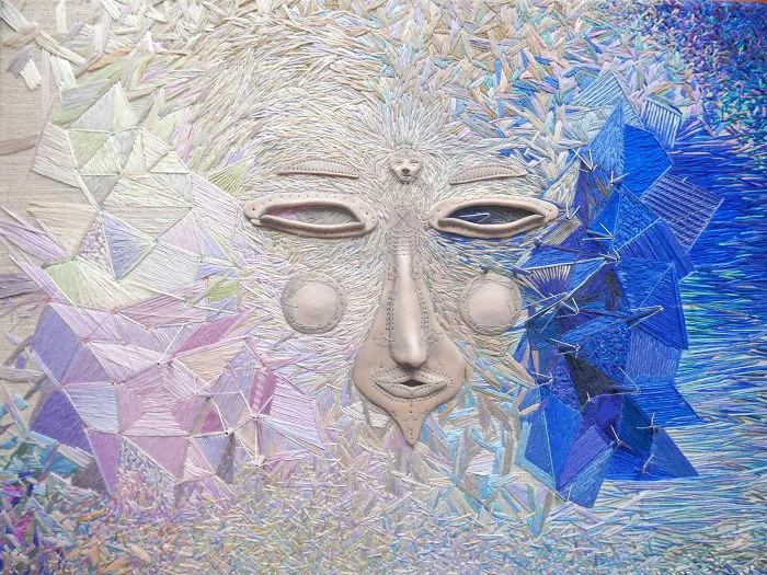 Artist Spent 1000 Hours On Hand Stitching A Huge Piece Of Embroidery