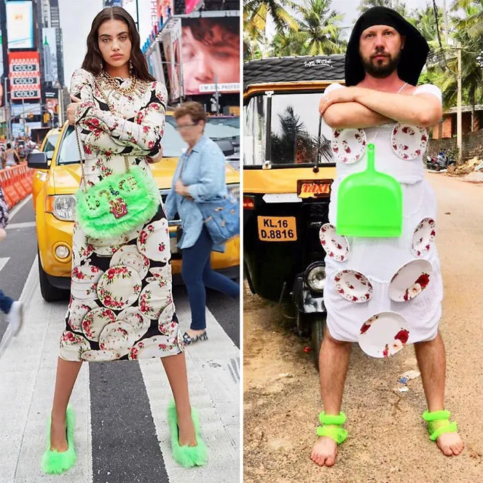 Russian Blogger Makes Parodies Out Of Celebrity Photos, And More Than 20,000 Followers On Instagram Approve