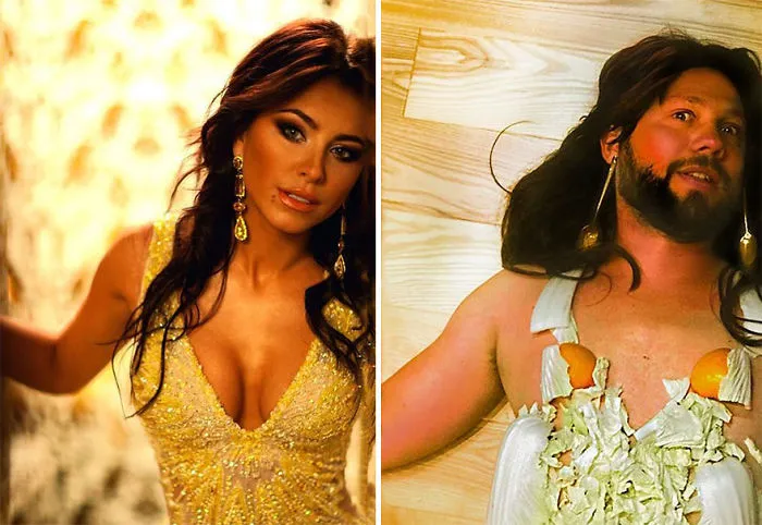 Russian Blogger Makes Parodies Out Of Celebrity Photos, And More Than 20,000 Followers On Instagram Approve
