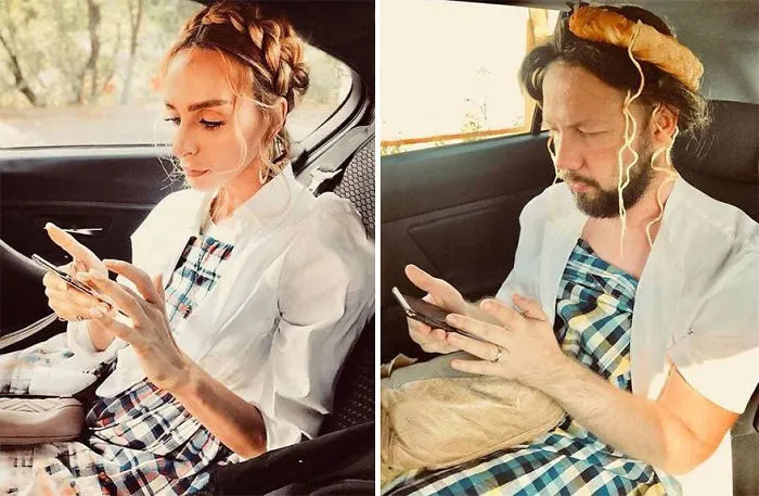 Russian Blogger Makes Parodies Out Of Celebrity Photos, And More Than 20,000 Followers On Instagram Approve