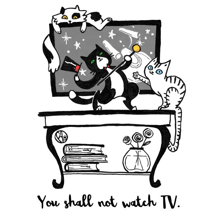 My Girlfriend Turns Our Life With 3 Cats And A Dog Into Humorous Illustrations (20 Pics)