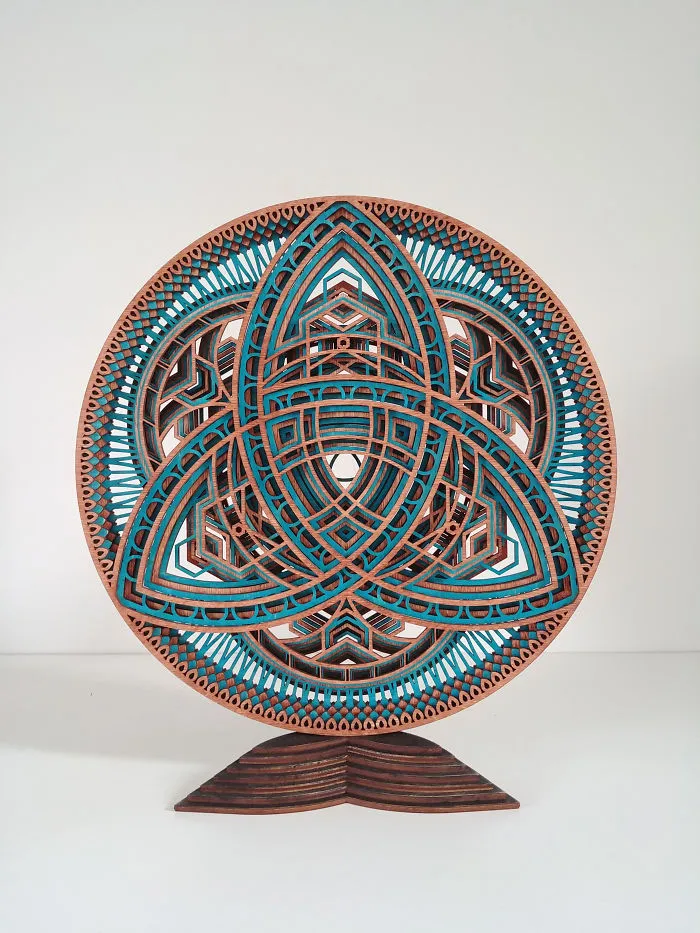 Therapeutic Laser Cut Art. I Spent Over 100s Of Hours Making These Sculptures. (14 Pics)