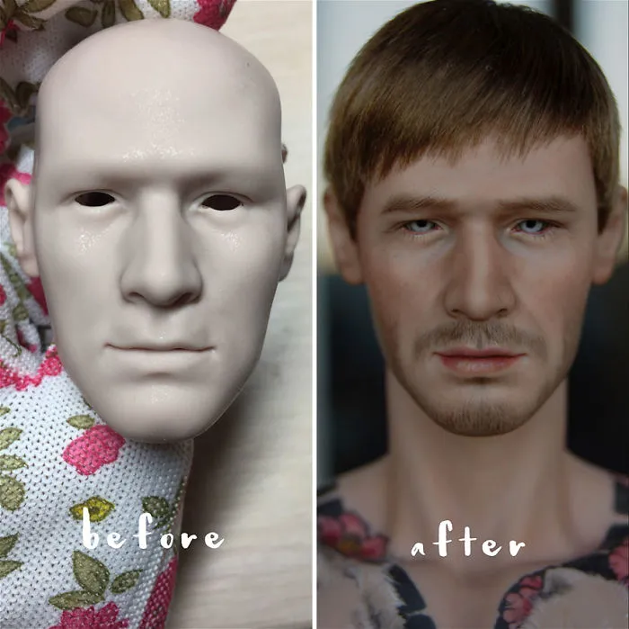 Ukrainian Artist Continues To Remove Makeup From Dolls To Repaint Them In A Very Realistic Way (New Pics)
