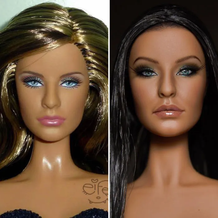 Ukrainian Artist Continues To Remove Makeup From Dolls To Repaint Them In A Very Realistic Way (New Pics)
