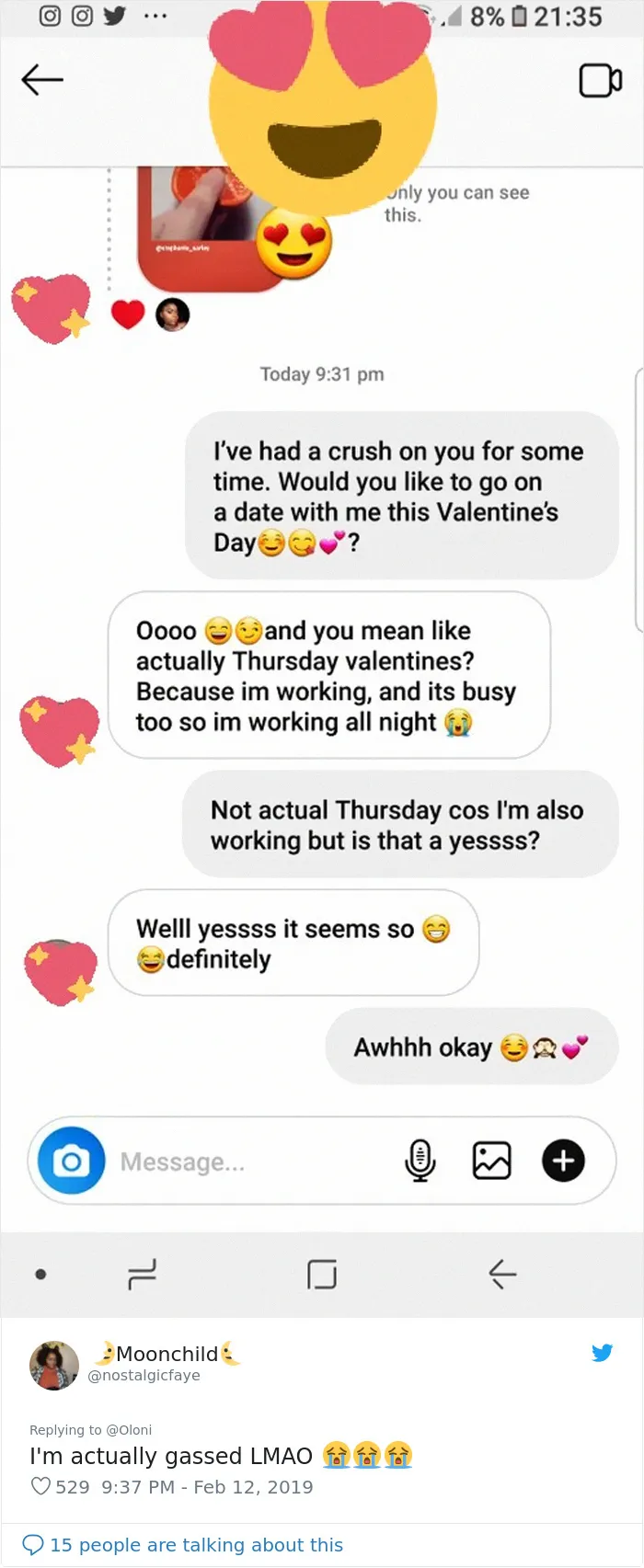 30 Women Ask Their Crushes Out On A Valentine's Day Date And Post Their Reactions On Twitter