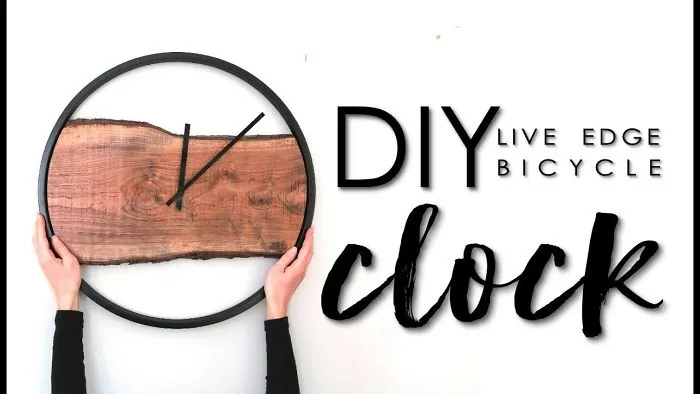 I Took An Old Bike Tire...and Made A Clock!!