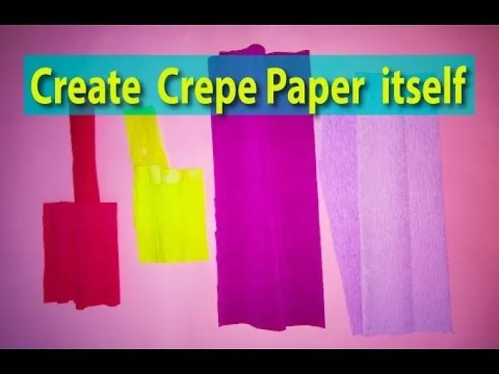 How To Make | Crepe Paper Sheets | What Is Crepe Material | Crepe Paper Flowers Tutorial