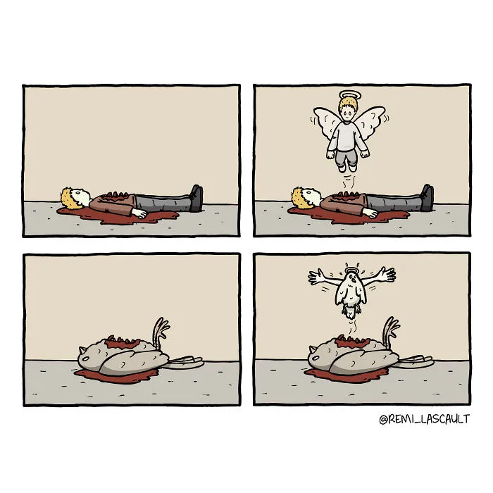 Dibujo cómics estúpidos para la gente con un sentido del humor oscuro (18 imágenes)