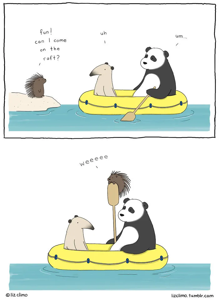 Simpsons Animator Illustrates Awkward Everyday Lives Of Lovable Animals, Amasses 849k Instagram Followers