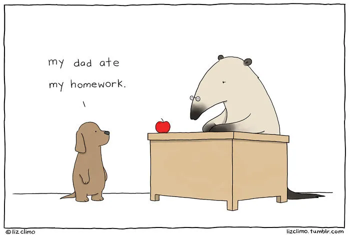 Simpsons Animator Illustrates Awkward Everyday Lives Of Lovable Animals, Amasses 849k Instagram Followers