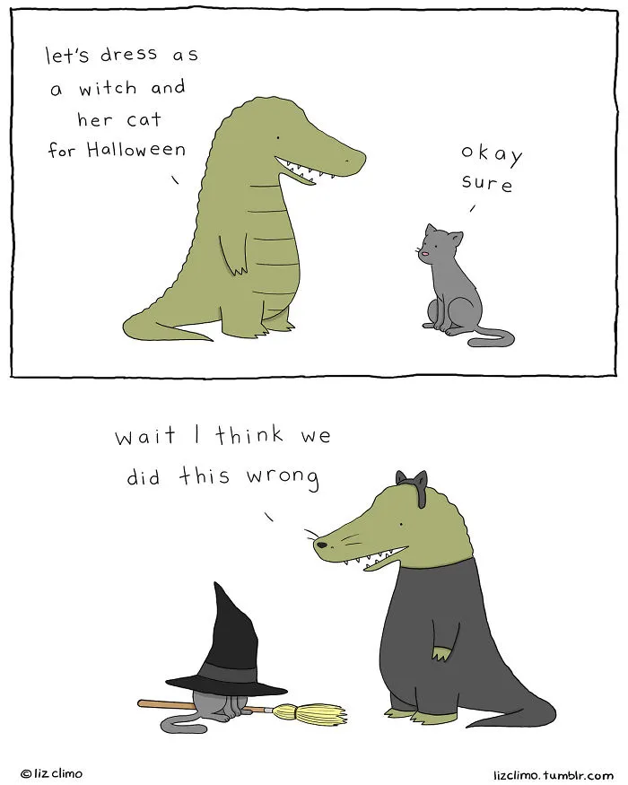 Simpsons Animator Illustrates Awkward Everyday Lives Of Lovable Animals, Amasses 849k Instagram Followers