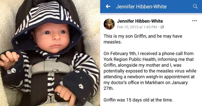 Mom Posts 'Angry As Hell' Rant After Her 15-Day-Old Son Gets Exposed To Measles Due To Anti-Vaxxers