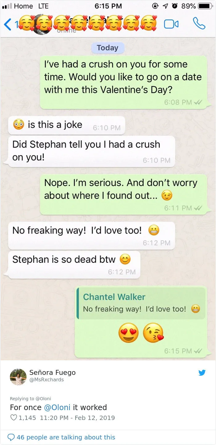 30 Women Ask Their Crushes Out On A Valentine's Day Date And Post Their Reactions On Twitter