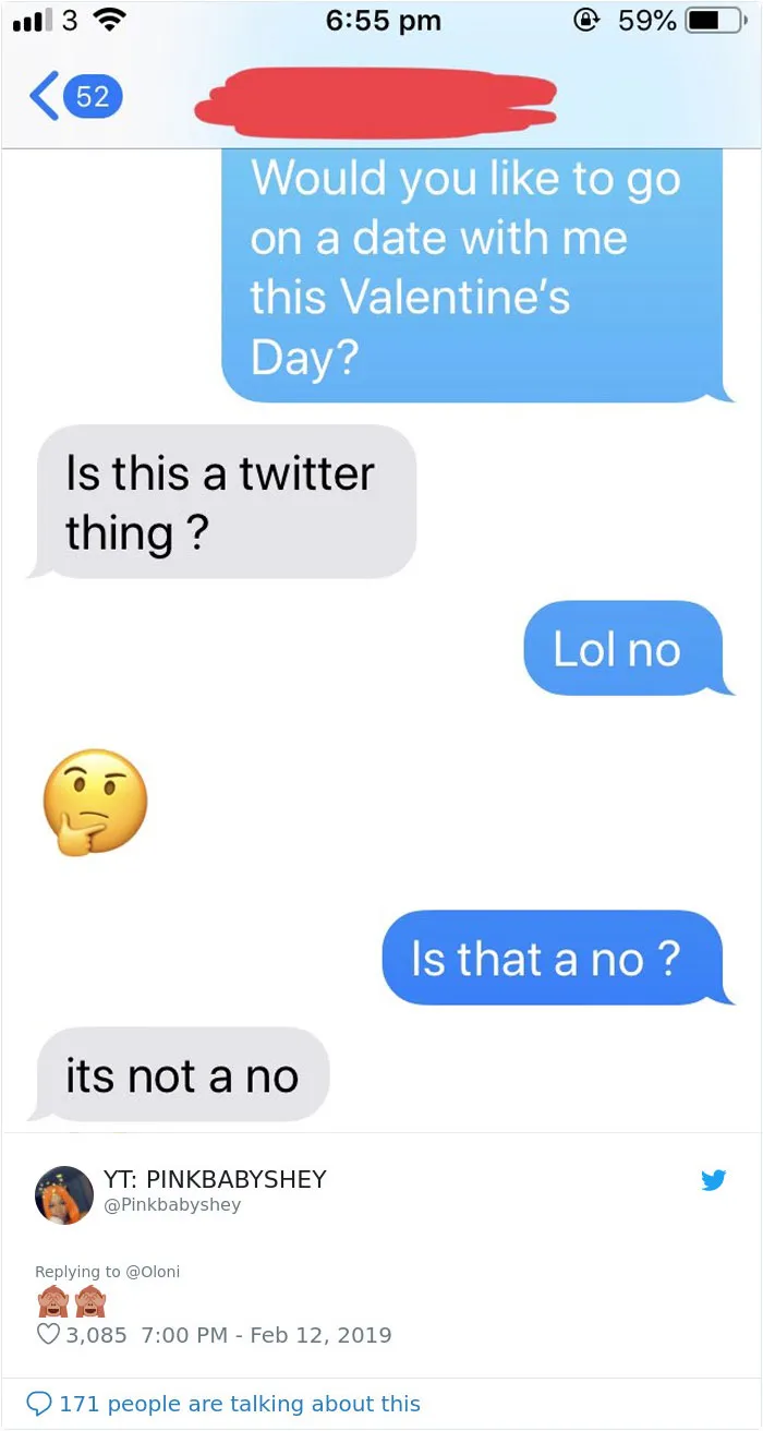 30 Women Ask Their Crushes Out On A Valentine's Day Date And Post Their Reactions On Twitter