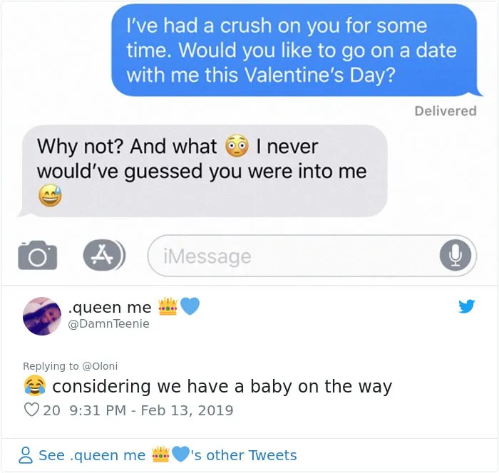 30 Women Ask Their Crushes Out On A Valentine's Day Date And Post Their Reactions On Twitter