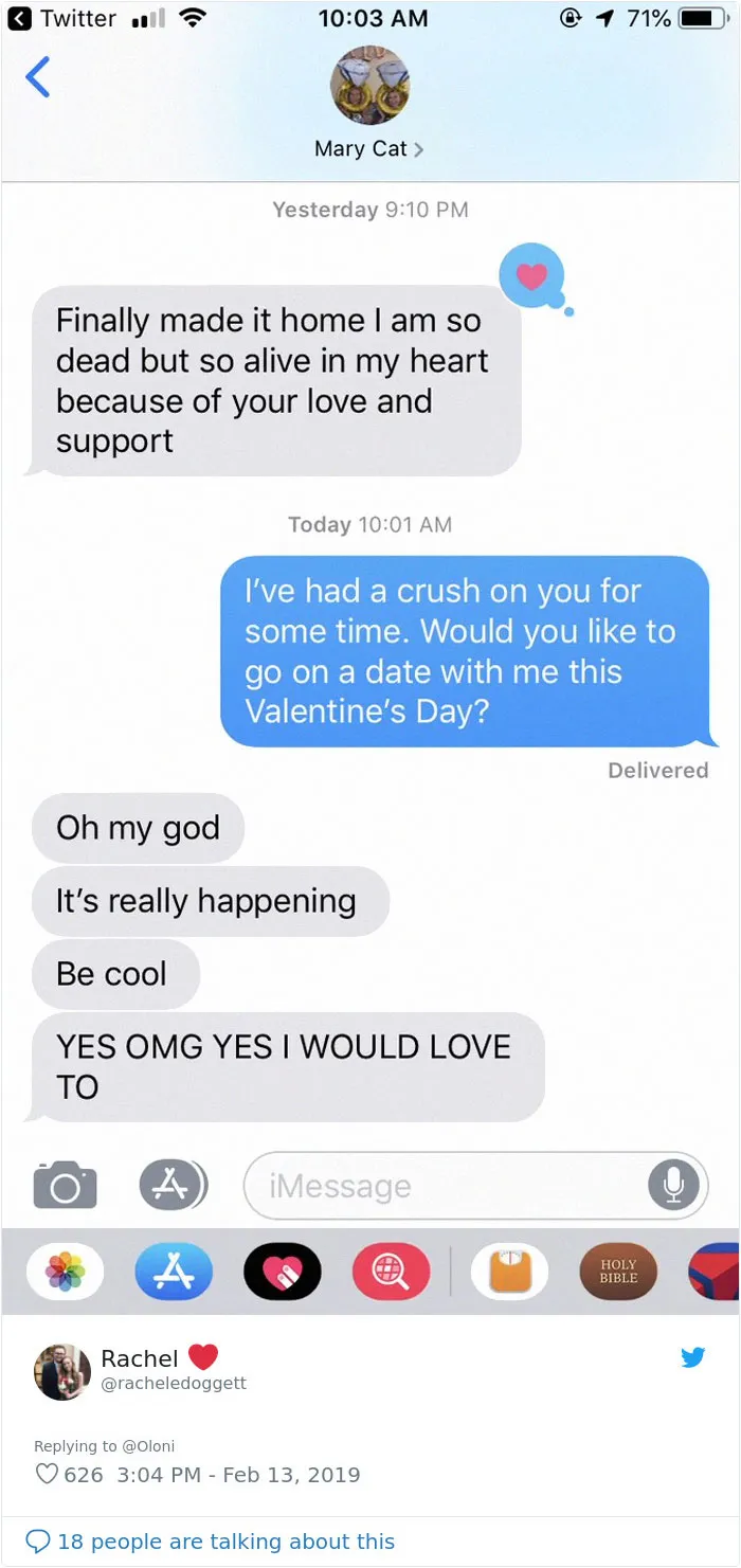 30 Women Ask Their Crushes Out On A Valentine's Day Date And Post Their Reactions On Twitter