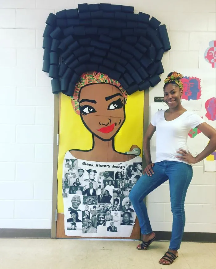 25 Awesome Teachers That Decorated Their Classroom Doors For Black History Month