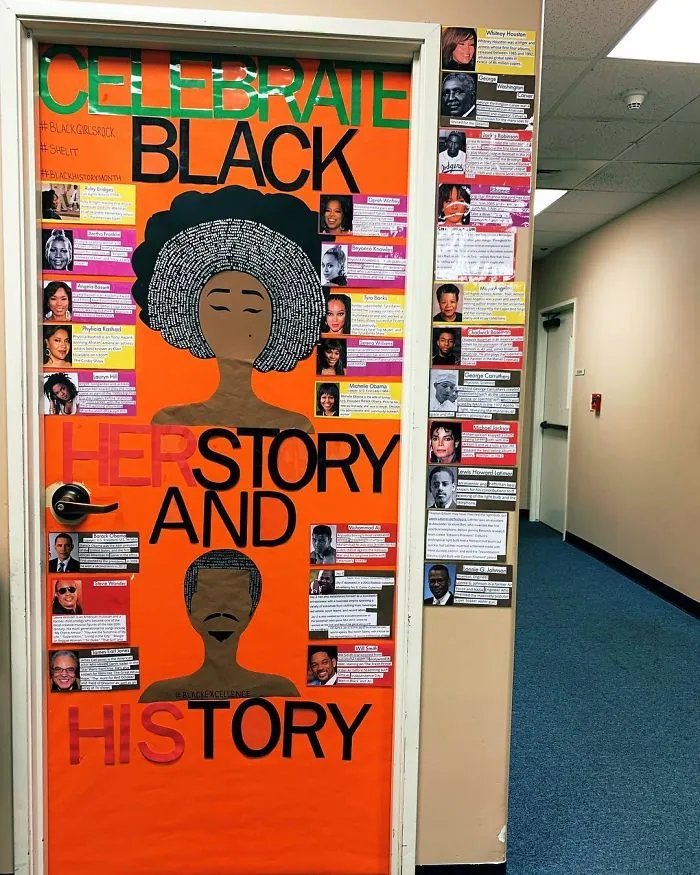 25 Awesome Teachers That Decorated Their Classroom Doors For Black History Month