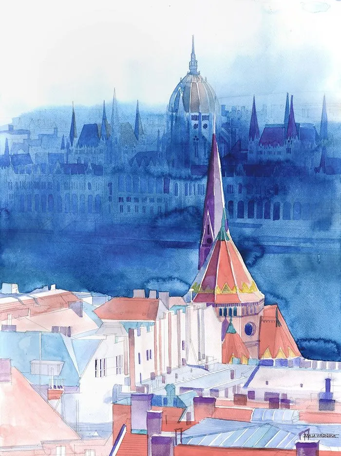 Watercolors With A Little Abstract Approach By Maja Wrońska
