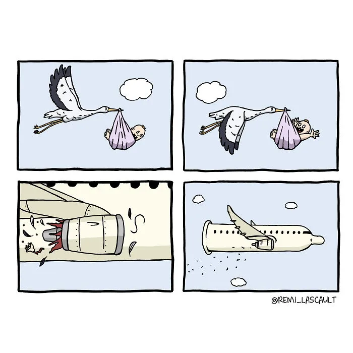 Dibujo cómics estúpidos para la gente con un sentido del humor oscuro (18 imágenes)