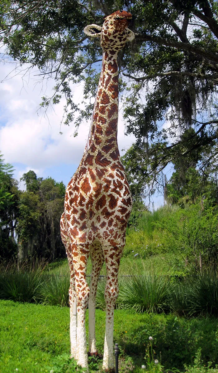Real Size LEGO Giraffe