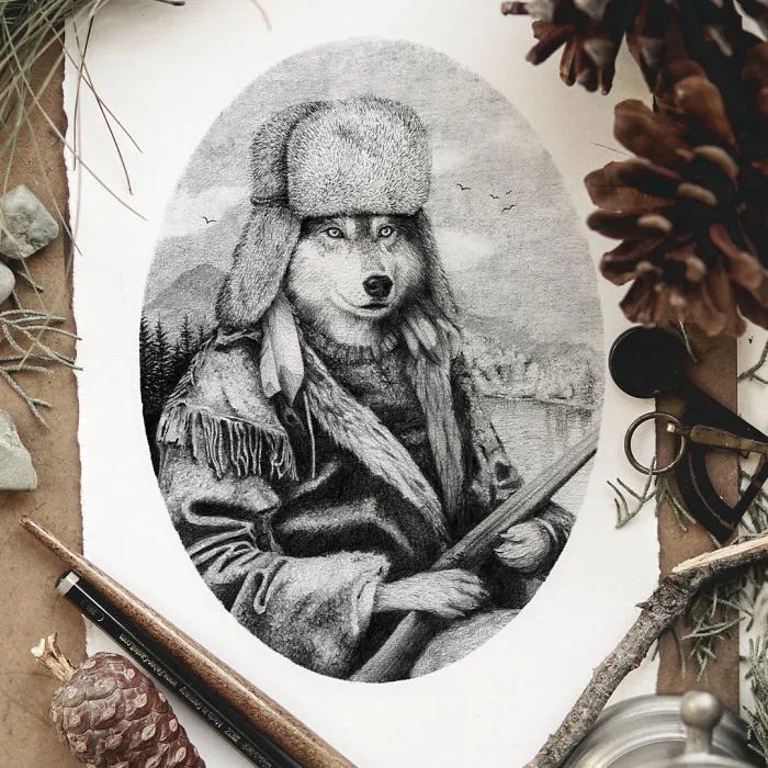 I Imagined How A Family Photo Album Would Look If All Family Members Were Animals