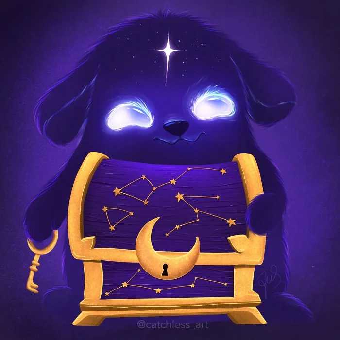 My 30 Illustrations Of Adorable Glowing Monsters From Space