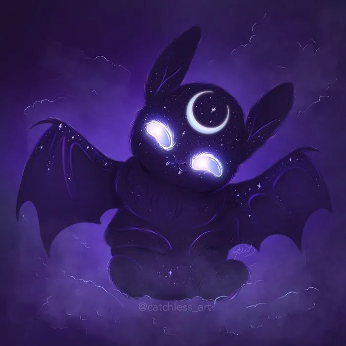 My 30 Illustrations Of Adorable Glowing Monsters From Space