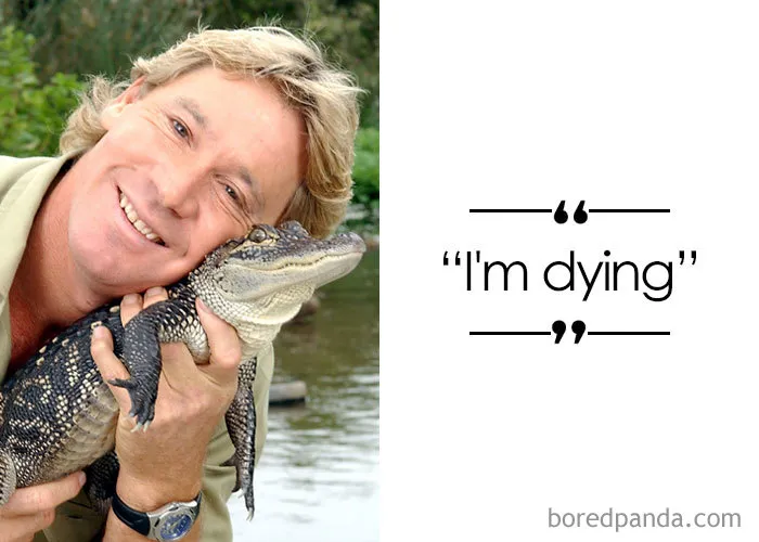 "The Crocodile Hunter" Australian Zookeeper And Television Personality Steve Irwin (1962-2006)