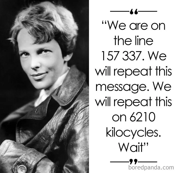 American Aviator Amelia Earhart (1897- Disappeared 1937)
