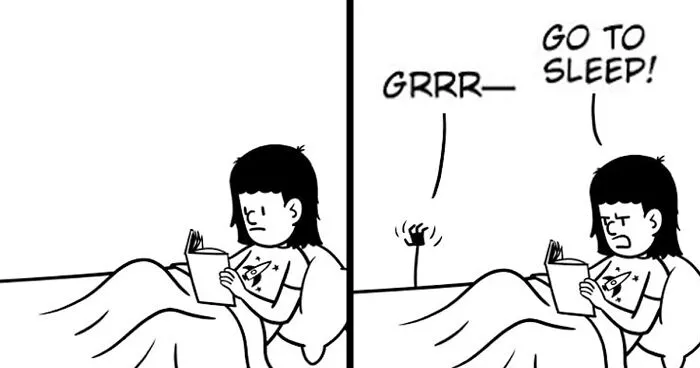 I Drew A Story Of A Little Monster Who Just Started Living Under A Girl's Bed After Parents Kicked Them Out (23 Comics)