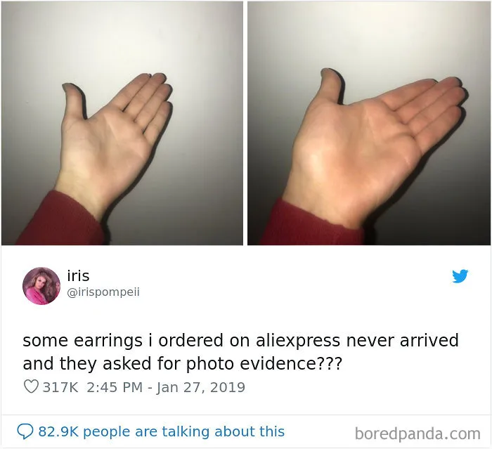 Evidencia fotográfica de que los pendientes nunca llegaron