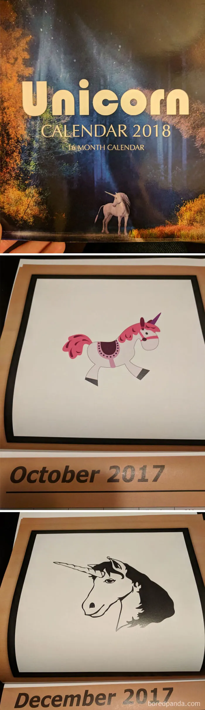 Increíble calendario de unicornios de Amazon