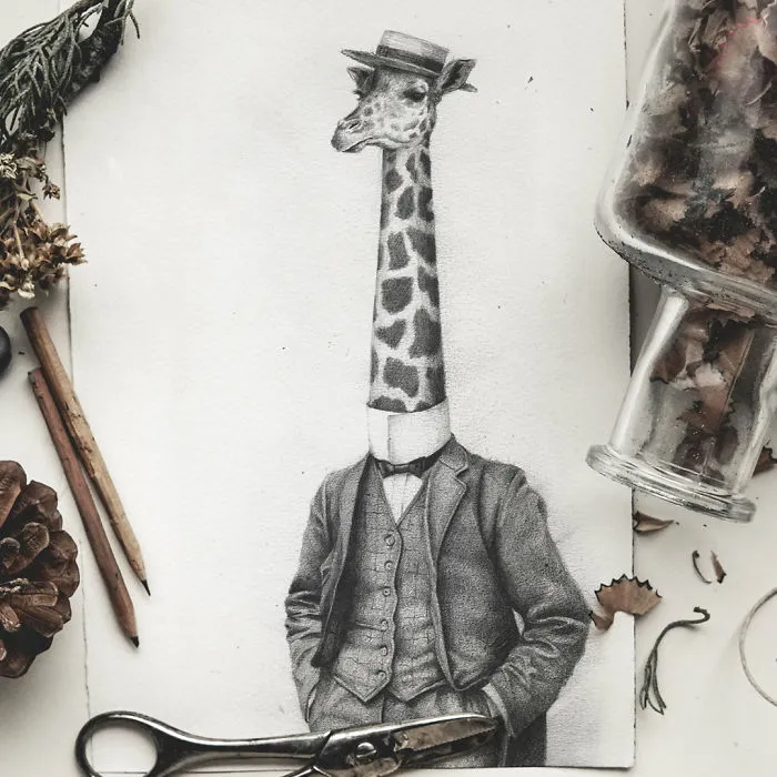 I Imagined How A Family Photo Album Would Look If All Family Members Were Animals