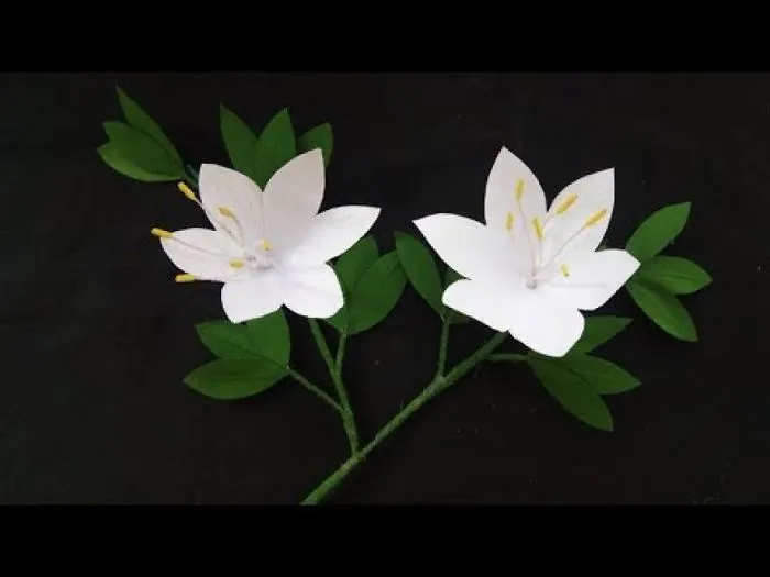 How To Make Orchid Flower | Paper Flowers Making Step By Step | Paper Flower Craft