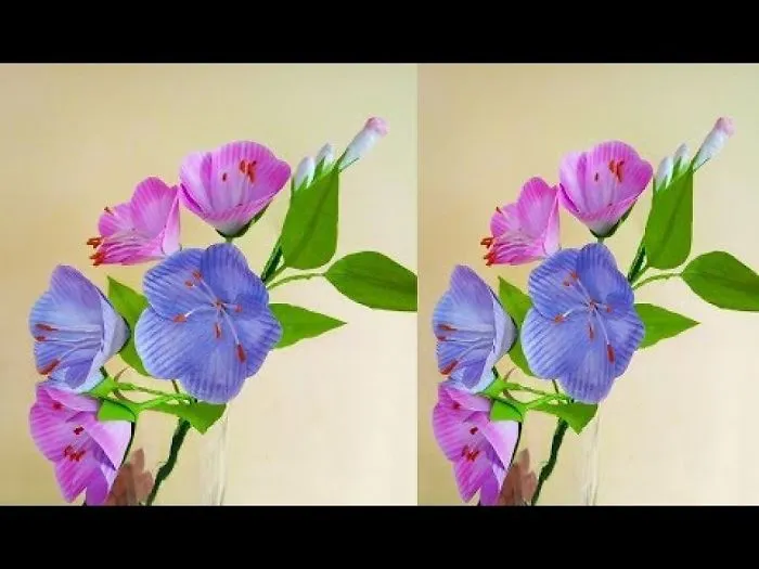Comb Flower | How To Make Beautiful Paper Flowers | Paper Flowers Making | Paper Flower Craft