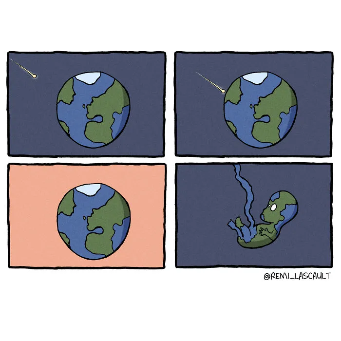 Dibujo cómics estúpidos para la gente con un sentido del humor oscuro (18 imágenes)