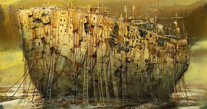 My 21 Oil Paintings Of Fantasy Ships