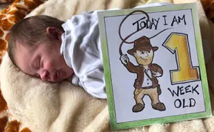 My Husband Created Charming Illustrations For Our Children’s Milestone Cards