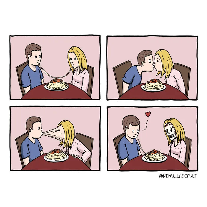 Dibujo cómics estúpidos para la gente con un sentido del humor oscuro (18 imágenes)