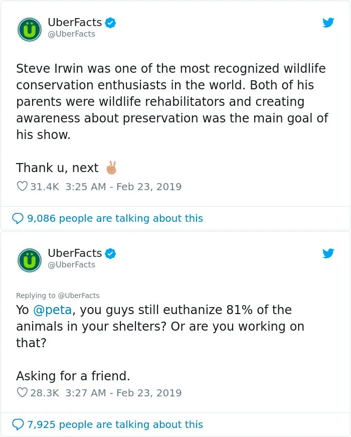 30 Ways People Destroyed PETA For Criticizing Steve Irwin