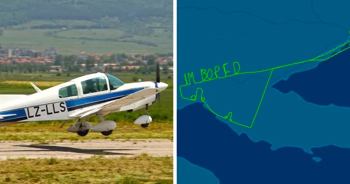 This Pilot Got So Bored During 2-Hour Test Flight, He Wrote It In The Sky