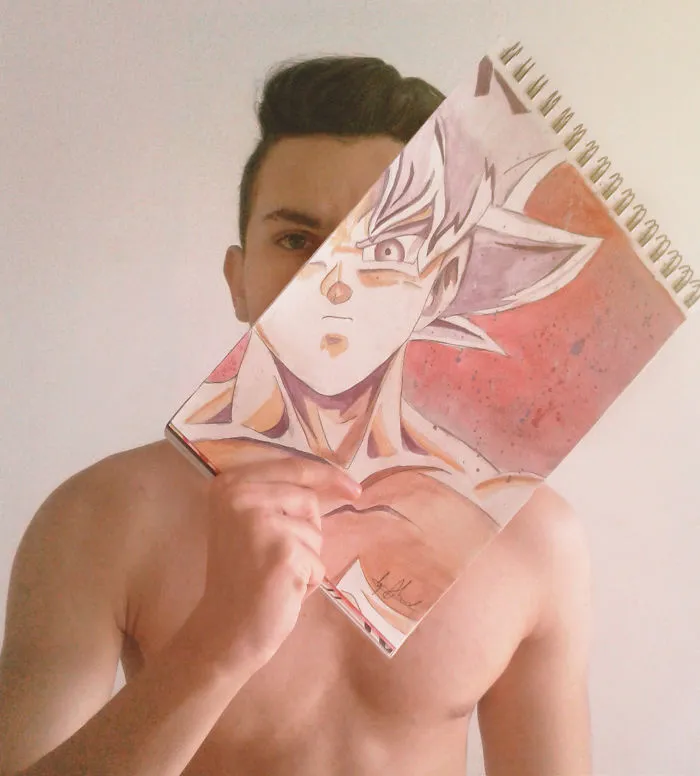Goku Drawing That Took Only 2 Hours