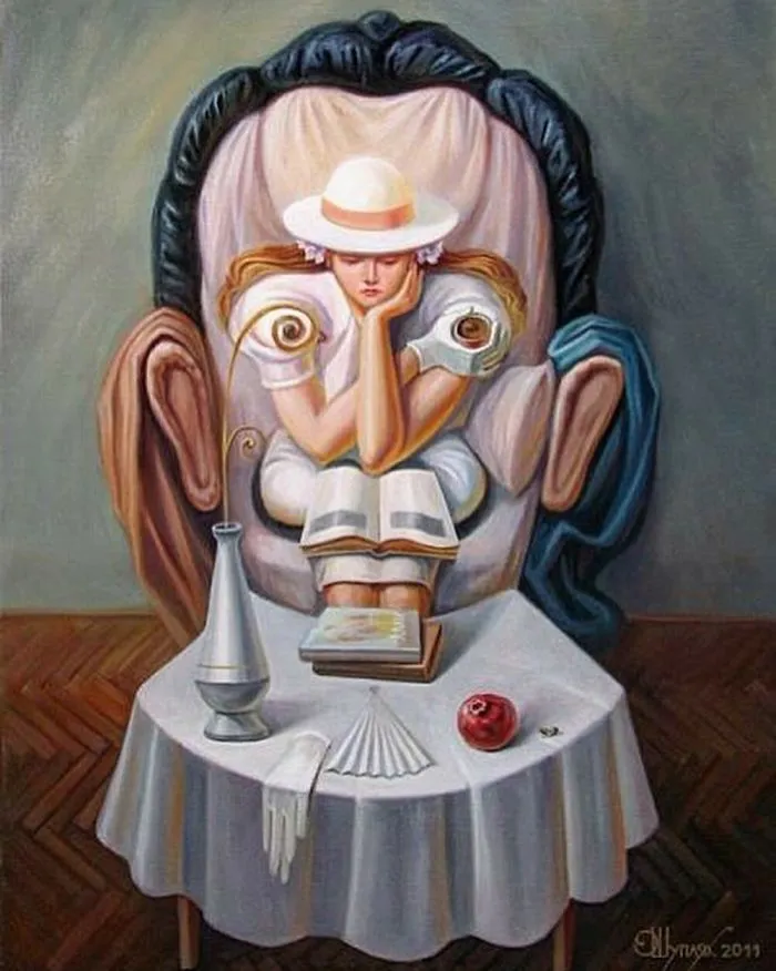 The Girl Reading Salvador Dalí