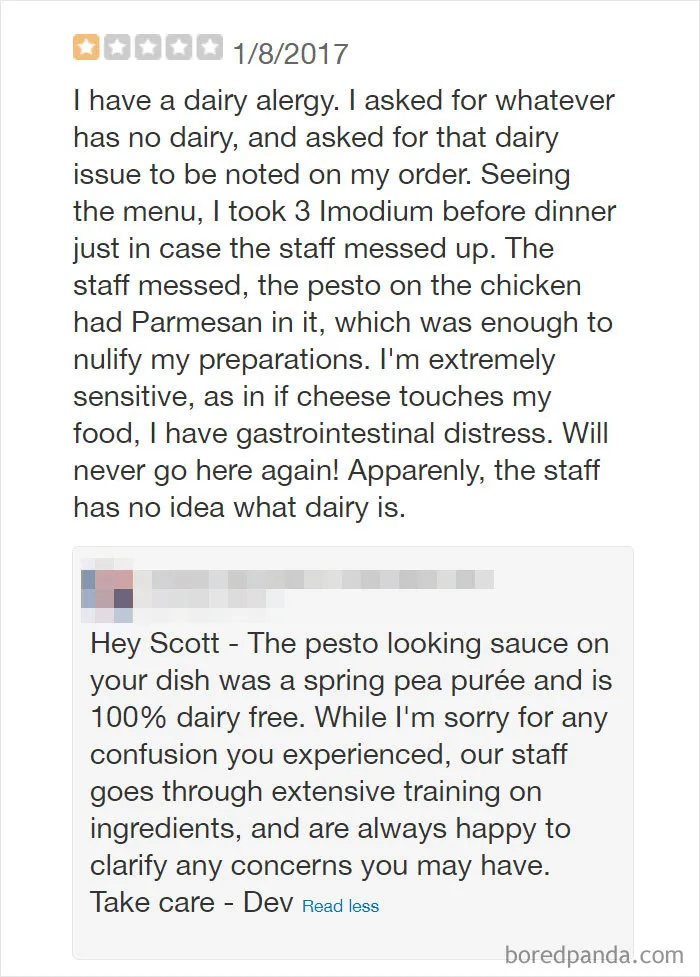 30 Of The Funniest Restaurant Comebacks To Bad Reviews