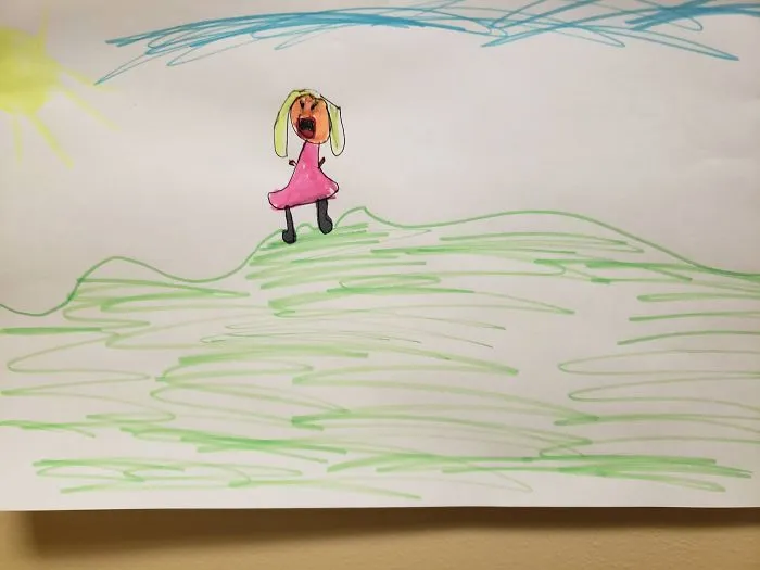 My Daughter Hates The Sun And She Drew Me A Picture Of Her Yelling At The Sun