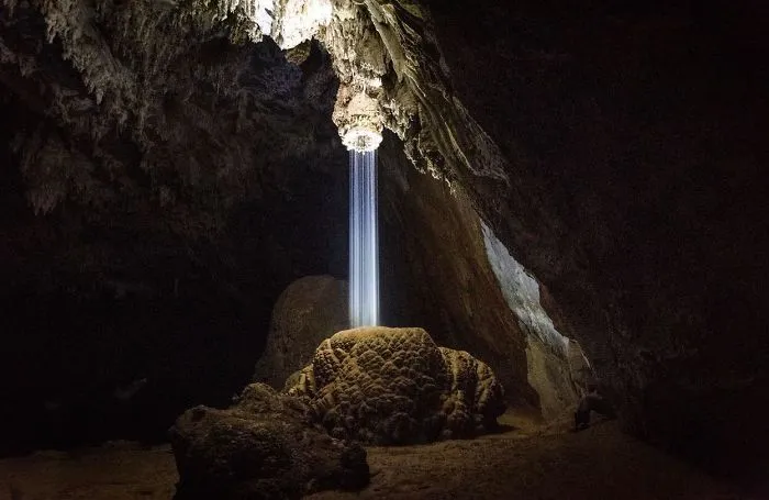 This Shower Formed Naturally Inside A Cave
