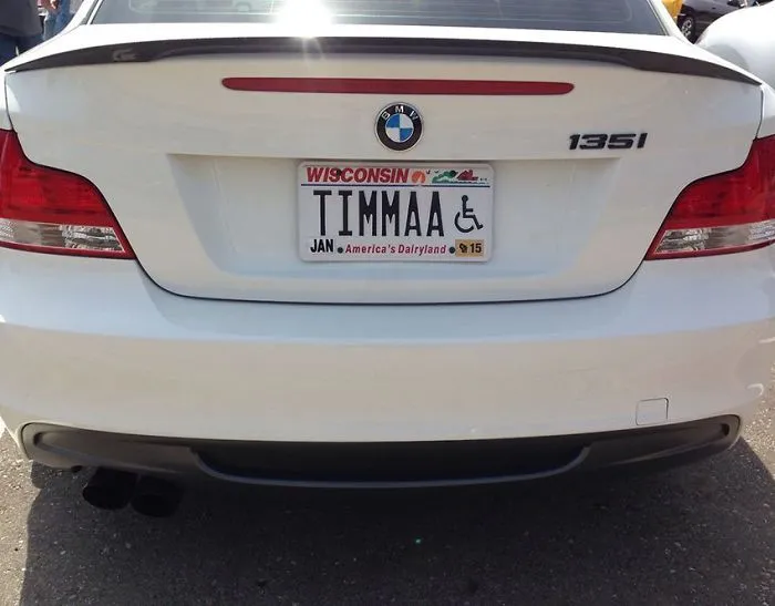 Best Handicap License Plate Ever