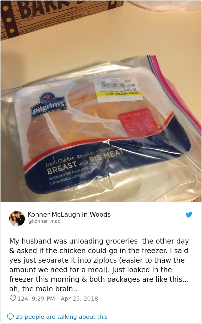When Your Husband Takes The Instructions Literally