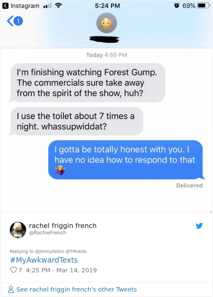 Jimmy Fallon Asks People To Share Their Most Awkward Texts, Here's 30 Hilarious Responses